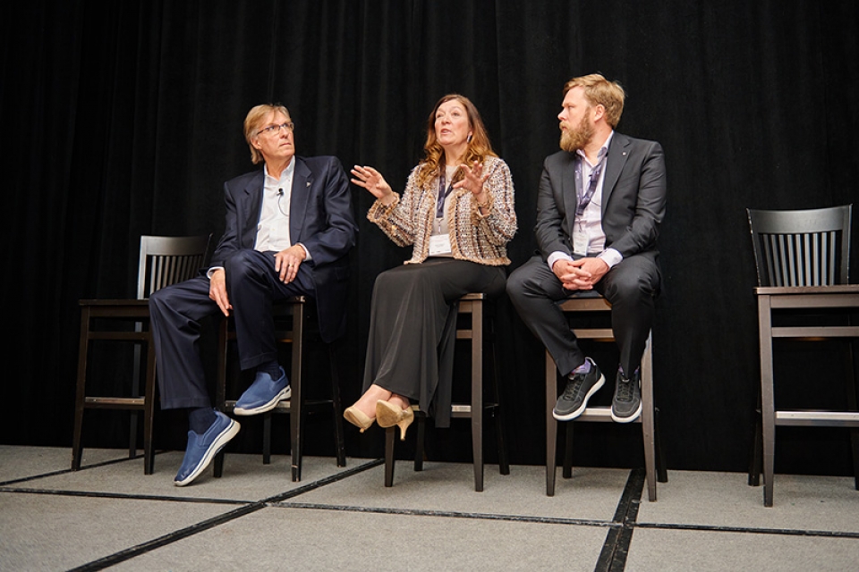 Panel on “Canada's Policy Template: What Have We Learned and Where Are We Going?” with Glen Grunwald, Canada Basketball, Katherine Henderson, Curling Canada, and Mathieu Chamberland, Canada Soccer.