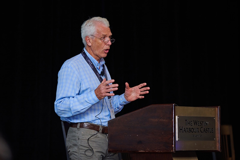 David Lech, former CCES General Counsel, presenting and moderating the panel on “Canada's Policy Template: What Have We Learned and Where Are We Going?”